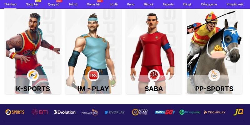 Thông tin sảnh game thể thao BIN88 mới nhất.