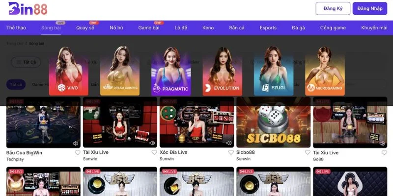 Những điểm cộng của sảnh game bài đổi thưởng BIN88 hiếm thấy ở đối thủ.