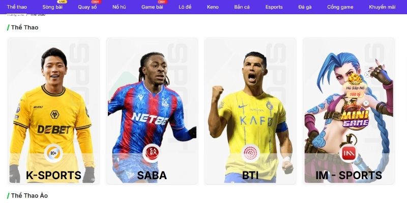 Thể Thao BIN88 - Tham Gia Cá Cược Tại Sảnh Game Hàng Đầu